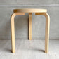 アルテック Artek スツール60 Stool60 3本脚 アルヴァ・アアルト バーチ材 フィンランド 北欧家具 ナチュラル A ♪