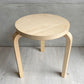 アルテック Artek スツール60 Stool60 3本脚 アルヴァ・アアルト バーチ材 フィンランド 北欧家具 ナチュラル A ♪