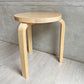 アルテック Artek スツール60 Stool60 3本脚 アルヴァ・アアルト バーチ材 フィンランド 北欧家具 ナチュラル B ♪