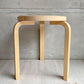 アルテック Artek スツール60 Stool60 3本脚 アルヴァ・アアルト バーチ材 フィンランド 北欧家具 ナチュラル B ♪