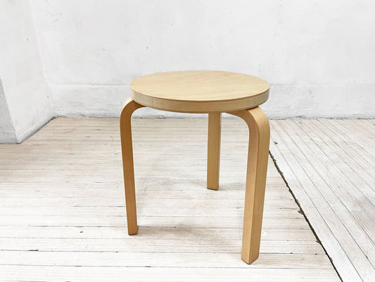 アルテック artek スツール60 Stool60 3本脚 バーチ材 ナチュラル アルヴァ・アアルト Alvar Aalto 北欧家具 B ★