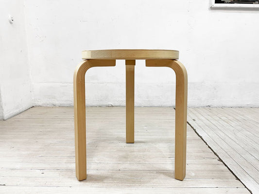 アルテック artek スツール60 Stool60 3本脚 バーチ材 ナチュラル アルヴァ・アアルト Alvar Aalto 北欧家具 B ★