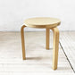 アルテック artek スツール60 Stool60 3本脚 バーチ材 ナチュラル アルヴァ・アアルト Alvar Aalto 北欧家具 A ★