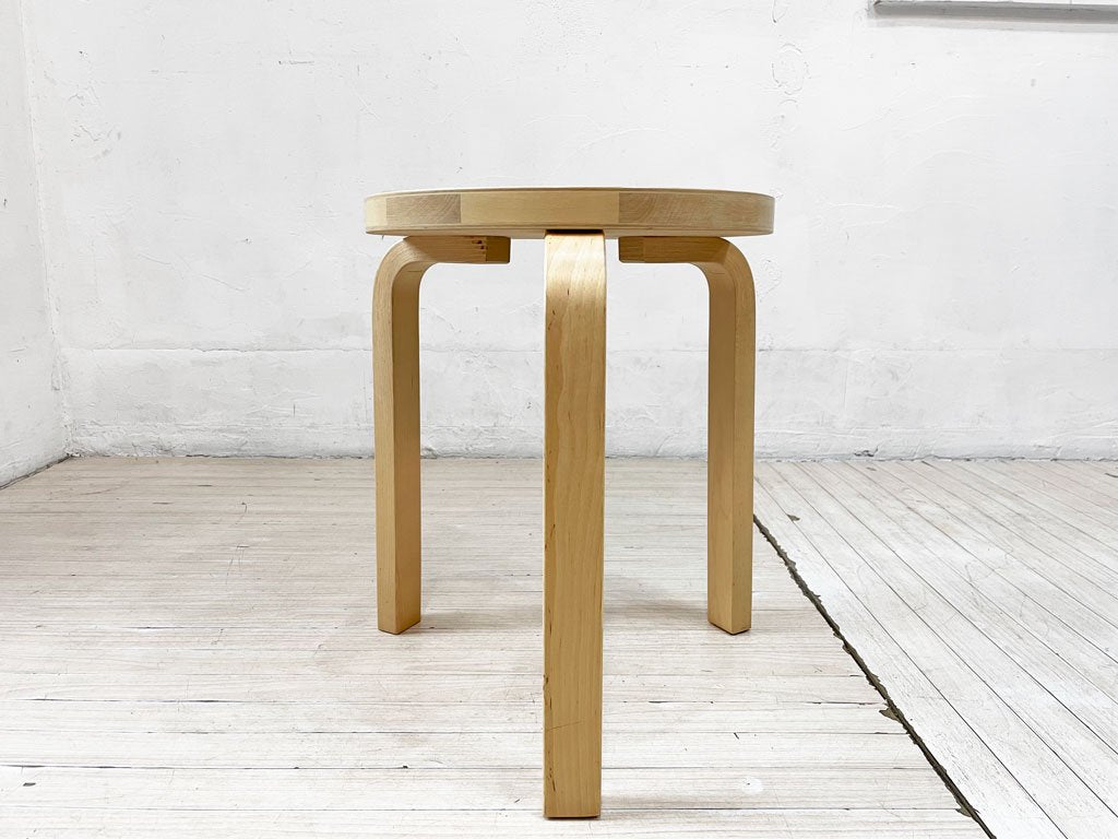 アルテック artek スツール60 Stool60 3本脚 バーチ材 ナチュラル アルヴァ・アアルト Alvar Aalto 北欧家具 A ★