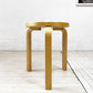 アルテック artek スツール60 ブラックリノリウム 3本脚 バーチ材 アルヴァ・アアルト Alvar Aalto 北欧家具 ★