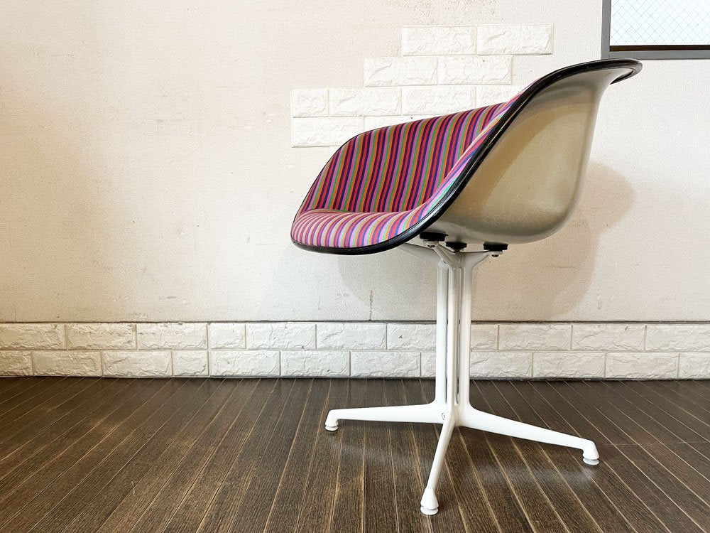 ハーマンミラー Herman Miller ラフォンダ La Fonda Arm Chair アームシェルチェア マハラム社 ジラルド生地 C&R イームズ ビンテージ ミッドセンチュリー ◎