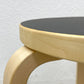 アルテック artek スツール60 Stool60 バーチ材 × ブラックリノリウム 3本脚 アルヴァ・アアルト Alvar Aalto フィンランド 〓