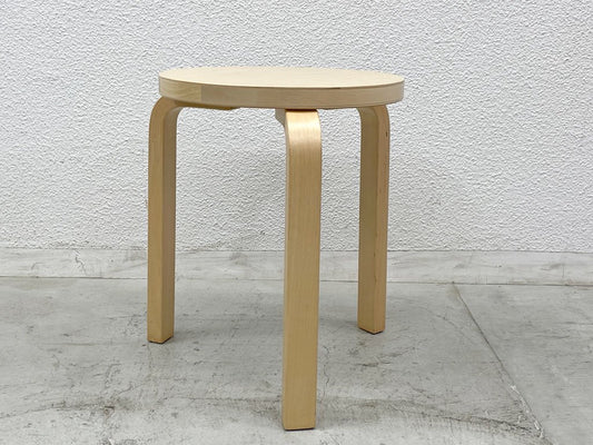 アルテック artek スツール60 Stool60 バーチ材 3本脚スツール Three legs アルヴァ・アアルト Alvar Aalto フィンランド 〓