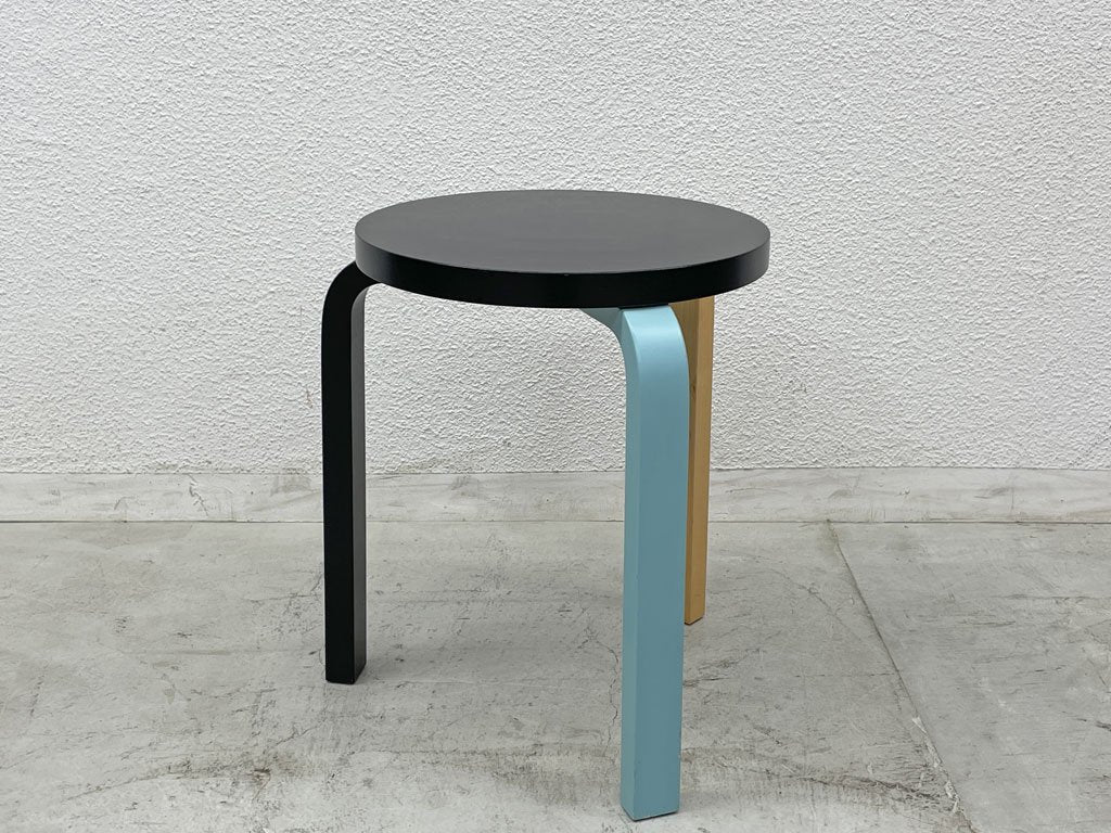 アルテック artek スツール60 Stool60 マイク・メレー Mike Meire 3本脚 80周年記念カラー バーチ材 アルヴァ・アアルト フィンランド 〓