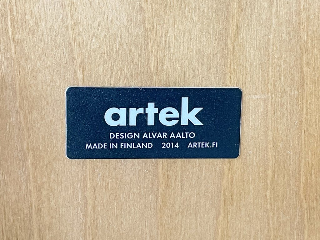 アルテック artek スツール E60 ヘラ・ヨンゲリウス コレクション ハニーステイン バーチ材 4本脚 アルヴァ・アアルト フィンランド 北欧家具 ●