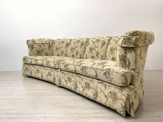 ドレクセルヘリテイジ DREXEL HERITAGE アップホルスタリー Upholstery ソファ 3人掛け ボタニカル柄 ファブリック W223cm クラシカル 米国家具 ●