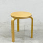 アルテック artek スツール60 Stool60 バーチ材 3本脚スツール Three legs アルヴァ・アアルト フィンランド 2023年2月購入 〓