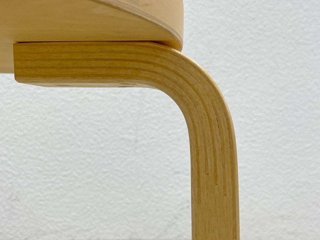 アルテック artek スツール60 Stool60 バーチ材 3本脚スツール Three legs アルヴァ・アアルト フィンランド 2023年2月購入 〓