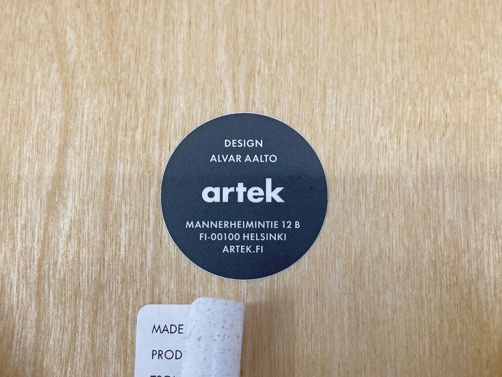 アルテック artek スツール60 Stool60 バーチ材 3本脚スツール Three legs アルヴァ・アアルト フィンランド 2023年2月購入 〓