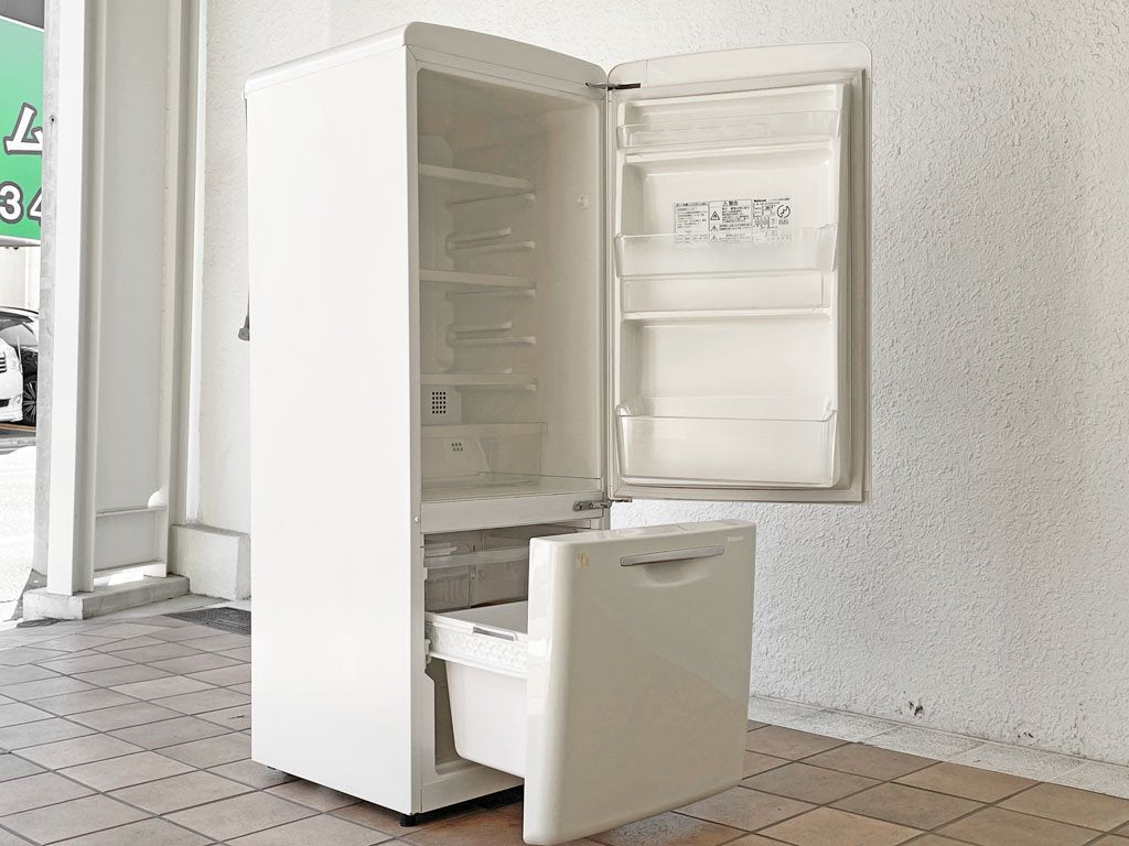 ナショナル National ウィル WiLL フリッジ ・ミニ FRIDGE mini 冷凍冷蔵庫 ホワイト 2005年製 162L 2ドア ノスタルジック 廃番 ◇