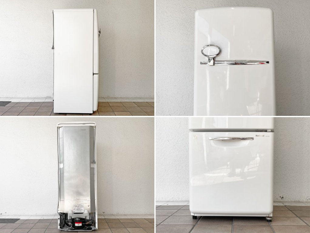 ナショナル National ウィル WiLL フリッジ ・ミニ FRIDGE mini 冷凍冷蔵庫 ホワイト 2005年製 162L 2ドア ノスタルジック 廃番 ◇