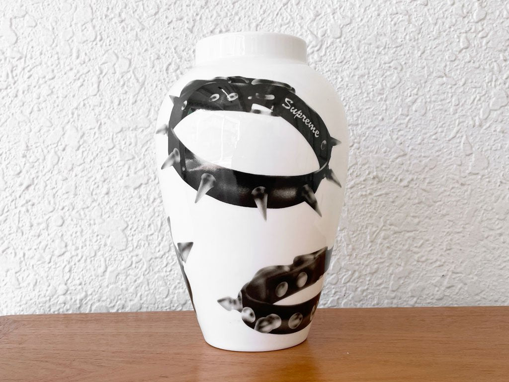 シュプリーム Supreme studded collars vase 花瓶 壺 フラワーベース ホワイト 20AW ◇