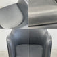 ビンテージ レザー アームチェア ブラック Leather Arm chair アルミベース 4本脚 グライズ 〓