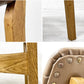 ノットアンティークス knot antiques パッドチェア PAD ダイニングチェア ナラ無垢材 オイル仕上げ PVCレザー オリーブ 鋲打 クラッシュゲート 定価￥25,300- A ●