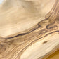 オリーブウッド Olive Wood 無垢材削り出し フルーツボウル ハンドル付き ●