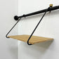 ドローアライン DRAW A LINE テンションロッド Tension Rod A ＆ シェルフ Shelf A 75～115cm ブラック 2点セット 突っ張り棒 ウォールシェルフ ●