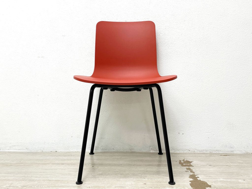 ヴィトラ vitra. ハル チューブ HAL Tube スタッカブル Stackable ダイニングチェア ブリック レッド ジャスパー・モリソン 定価￥44,000- ●