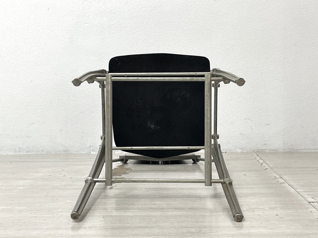 ロバートヨーステン Robert Josten アルミニウム バースツール Aluminum Bar Stool カウンターチェア アルミダイキャスト ビンテージ インダストリアル 希少 ●