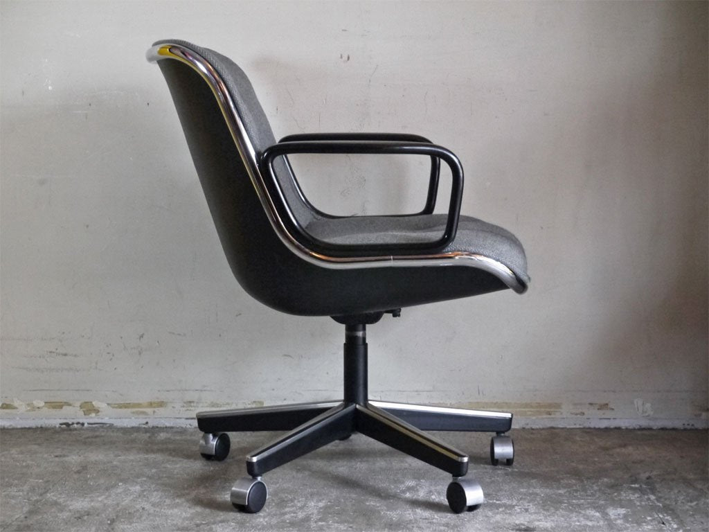 ノル Knoll ポロックチェア Pollock Exective Chair グレー ファブリック キャスター ワークチェア デスクチェア チャールズ・ポロック Charles Pollock ■