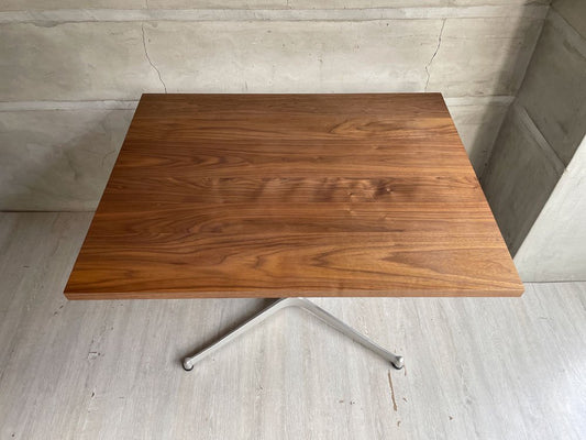 グリニッチ greeniche カフェテーブル Cafe Table 900×700 ウォールナット材 Xレッグ ミッドセンチュリースタイル 定価78,000-  ♪