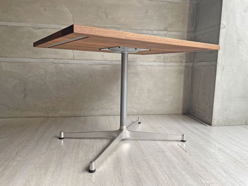 グリニッチ greeniche カフェテーブル Cafe Table 900×700 ウォールナット材 Xレッグ ミッドセンチュリースタイル 定価78,000-  ♪