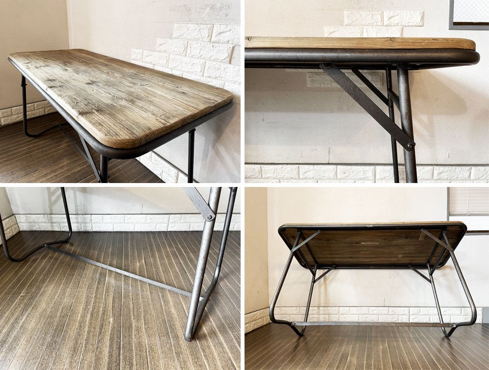 クラッシュゲート CRASH GATE ノットアンティークス Knot antiques バトン2 BATON II TABLE ダイニングテーブル W140cm 定価￥55,000- 廃番 ◎