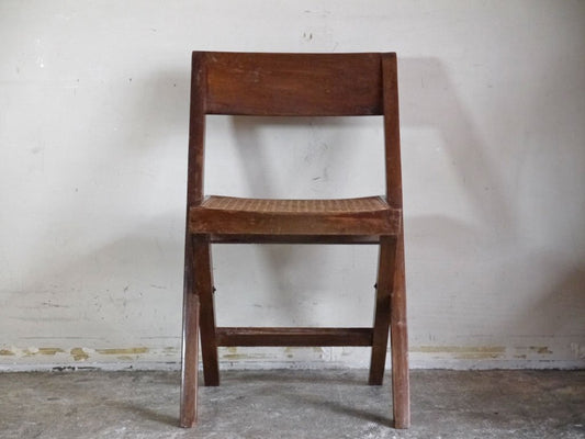 ピエール・ジャンヌレ Pierre Jeanneret ライブラリーチェア Library Chair 後期 Urmila Eulie Chowdhury 1959～ ビンテージ 希少 ■