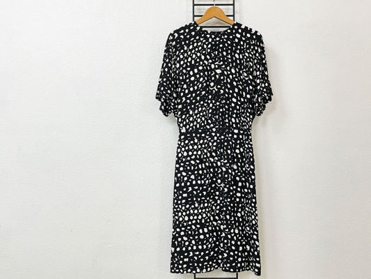 マリメッコ marimekko ヴァタヌオッタ ドレス ワンピース Vatanuotta Batha Dress 36サイズ ビスコースクレープ素材 Paavo Halonen フィンランド 美品 ●