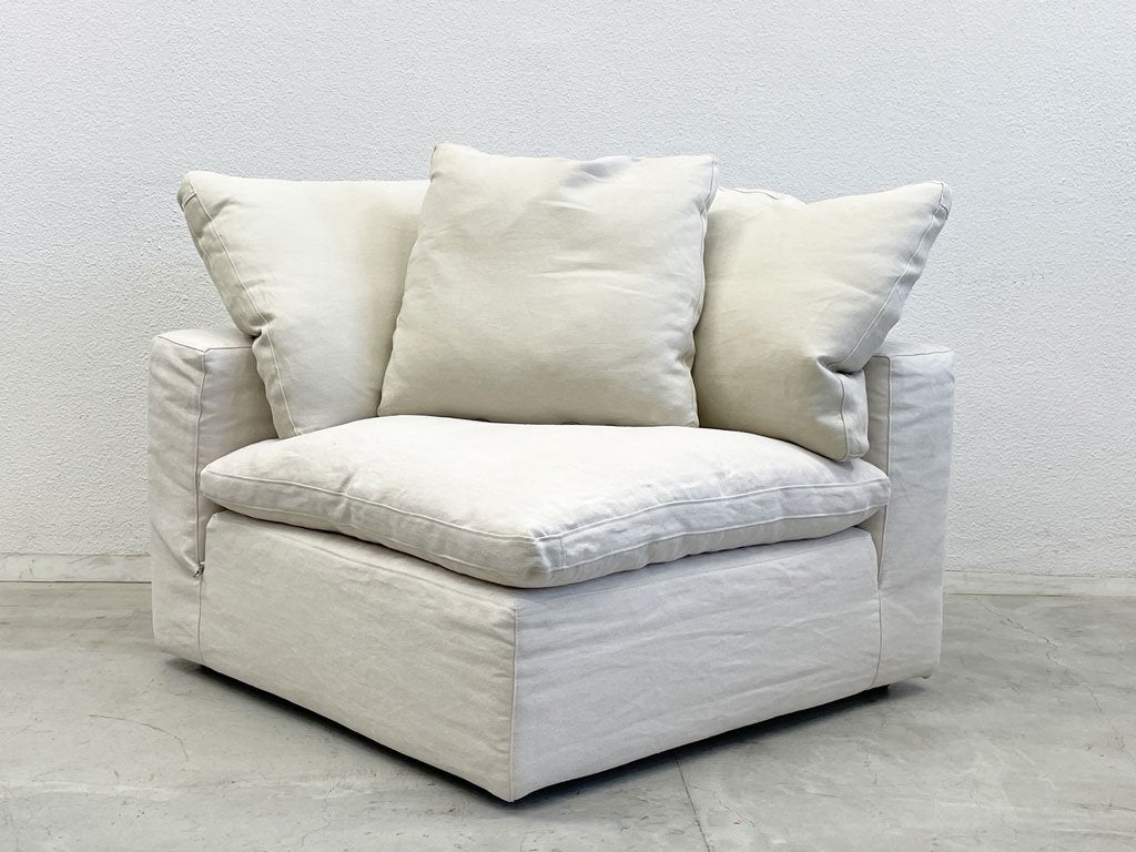 ハロ HALO ルシアス LUSCIOUS SM セクショナル コーナーソファ SECTIONAL CORNER SOFA ガラタリネン クレマ 展示美品 アスプルンド取扱 〓