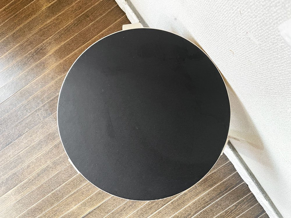 アルテック Artek スツール60 Stool60 3本脚 バーチ材 ブラックリノリウム アルヴァ・アアルト フィンランド 北欧家具 ◎