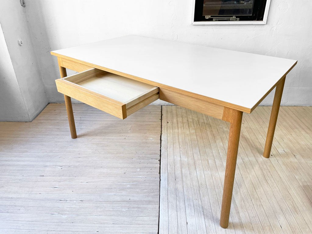 イデー IDEE スティルト テーブル STILT TABLE 1400 ホワイト デスク メラミン×オーク材 マリナ・ボーティエ Marina Bautier 参考定価  ￥99000- ★