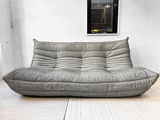 リーンロゼ ligne roset トーゴ TOGO 3Pソファ 3人掛け ファブリック ミッシェル・デュカロワ Michel Ducaroy 参考定価￥341,000- 美品 ★