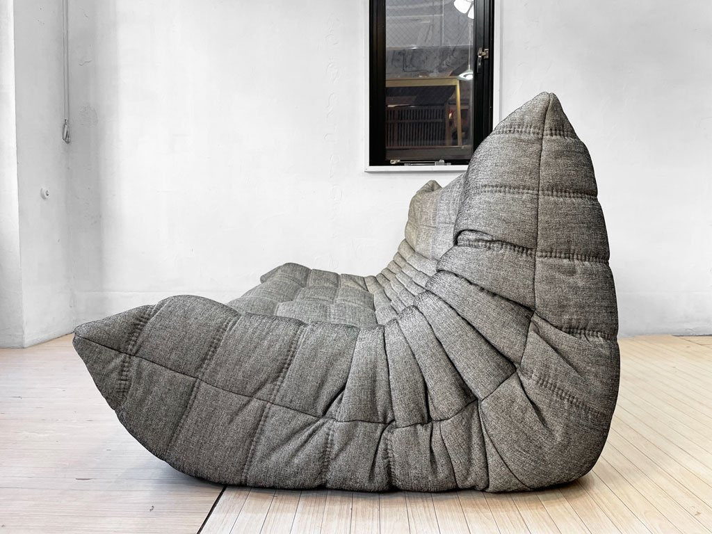 リーンロゼ ligne roset トーゴ TOGO 3Pソファ 3人掛け ファブリック ミッシェル・デュカロワ Michel Ducaroy 参考定価￥341,000- 美品 ★