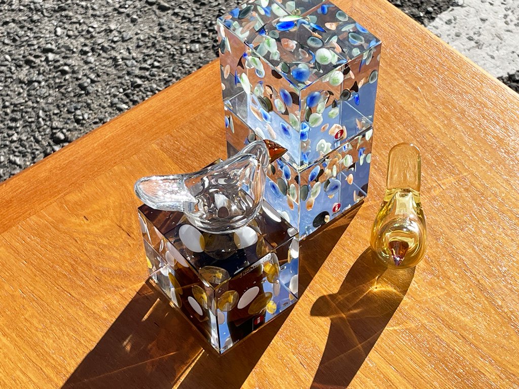 イッタラ iittala アニュアルキューブ Annual Cube 2005年 477/2000 オイバ・トイッカ Oiva Toikka オリジナルケース付 A ◇