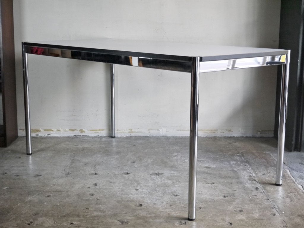 USMハラー USM Haller モジュラーファニチャー Modular Furniture ハラーテーブル ワークデスク W150cm パールグレーラミネート天板 ■