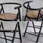 ビンテージ Unknown Vintage フォールディングチェア Foulding Chair ブラック ラタンシート ■