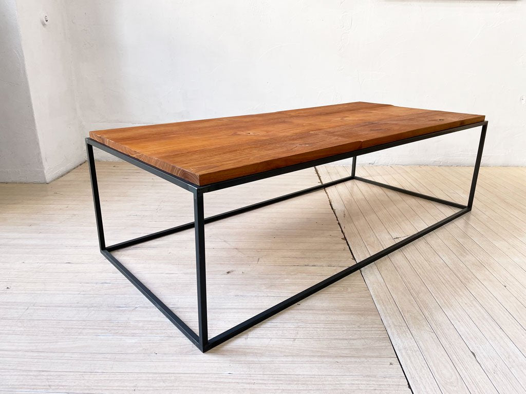 イデー IDEE フレイム テーブル FRAME TABLE 1200 ローテーブル オールドチーク無垢材 オイルフィニッシュ 参考価格 ￥105,000- ★