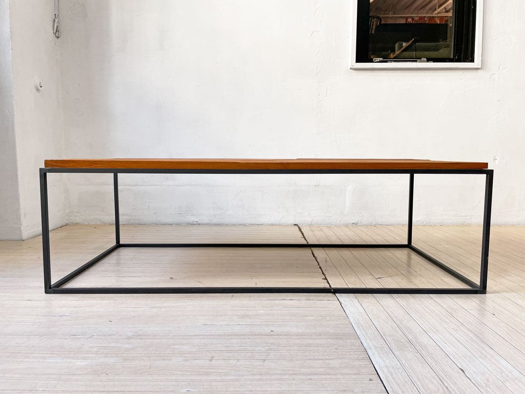 イデー IDEE フレイム テーブル FRAME TABLE 1200 ローテーブル オールドチーク無垢材 オイルフィニッシュ 参考価格 ￥105,000- ★