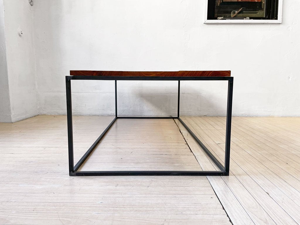 イデー IDEE フレイム テーブル FRAME TABLE 1200 ローテーブル オールドチーク無垢材 オイルフィニッシュ 参考価格 ￥105,000- ★