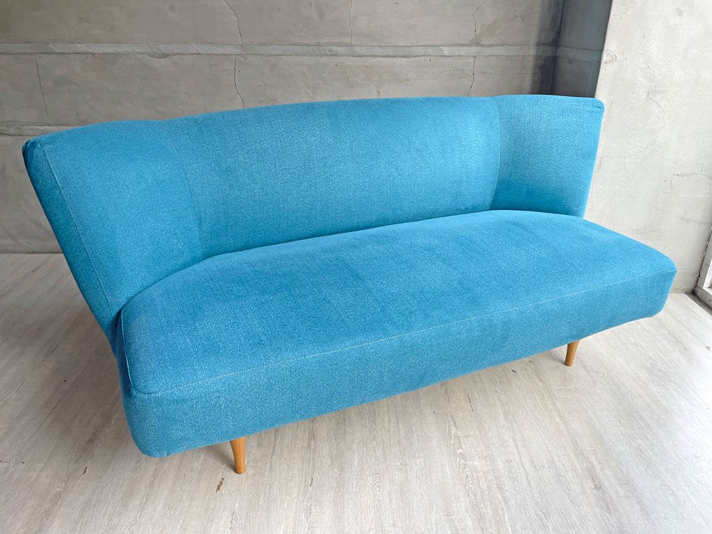 イデー IDEE カイソファ KAI SOFA 岡嶌要 ターコイズ ファブリック 定価￥167,200- ♪