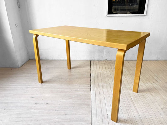 アルテック artek テーブル 80A TABLE 80A ダイニングテーブル デスク アルヴァ・アアルト ナチュラルラッカー 北欧 フィンランド ★