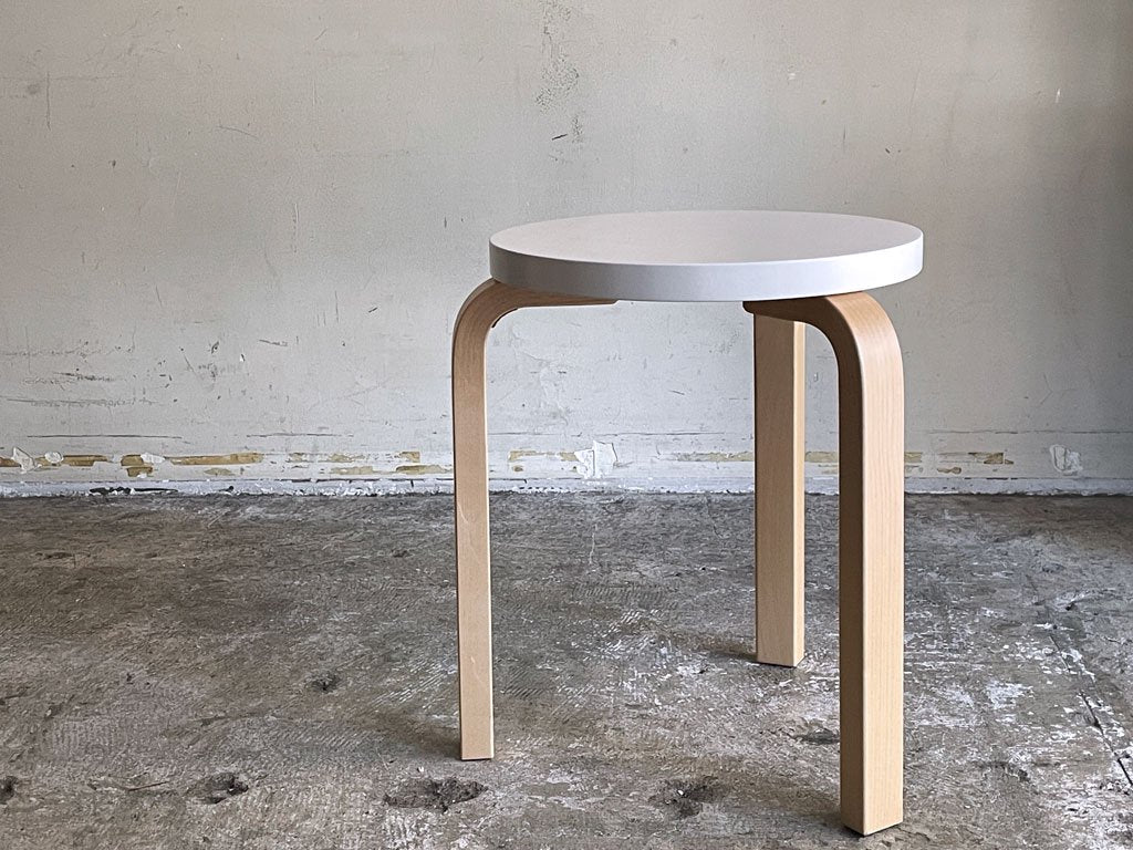 アルテック artek スツール60 Stool60 3本脚  80周年記念モデル パイミオ ホワイトラッカー アルヴァ・アアルト 北欧家具 ■