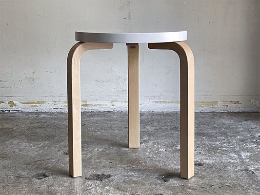 アルテック artek スツール60 Stool60 3本脚  80周年記念モデル パイミオ ホワイトラッカー アルヴァ・アアルト 北欧家具 ■