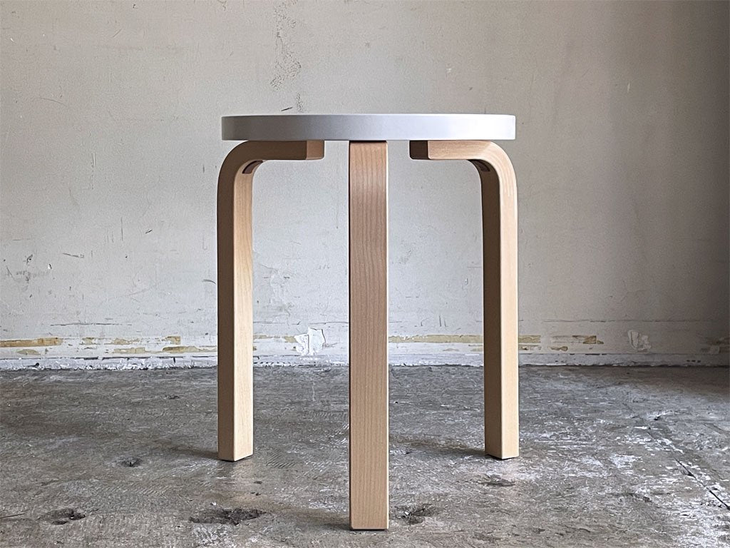 アルテック artek スツール60 Stool60 3本脚  80周年記念モデル パイミオ ホワイトラッカー アルヴァ・アアルト 北欧家具 ■