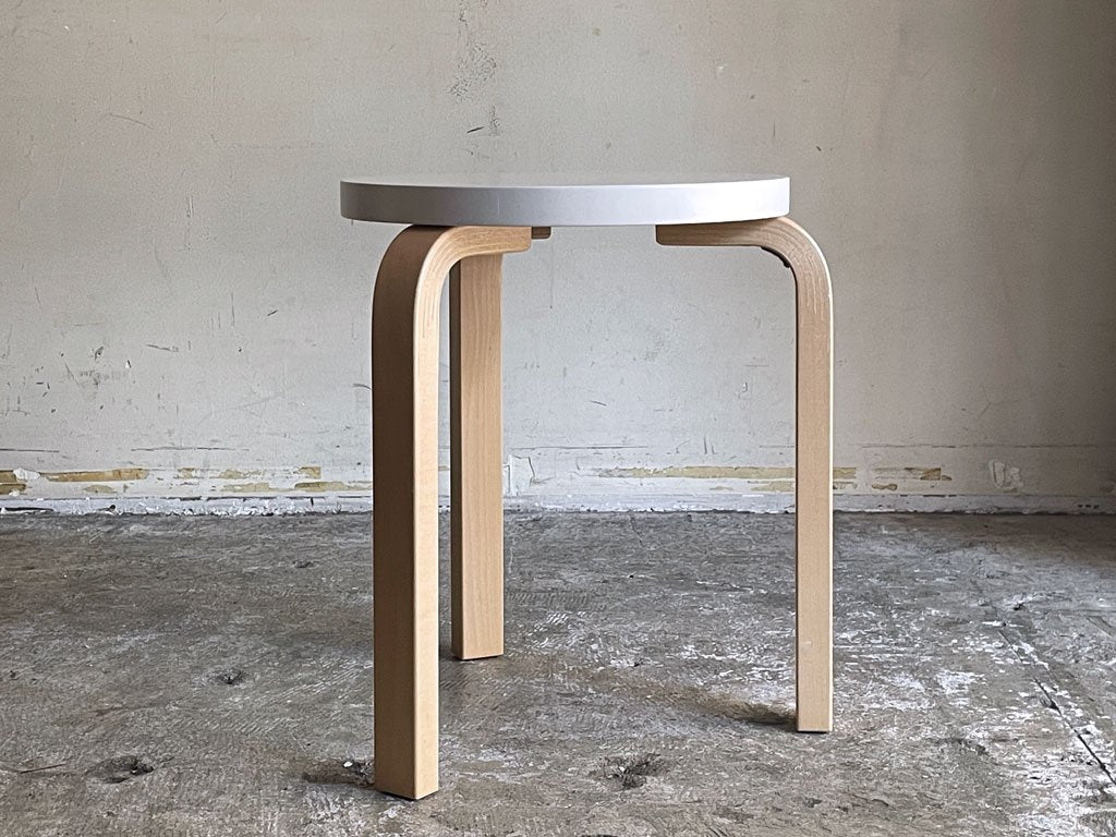 アルテック artek スツール60 Stool60 3本脚  80周年記念モデル パイミオ ホワイトラッカー アルヴァ・アアルト 北欧家具 ■